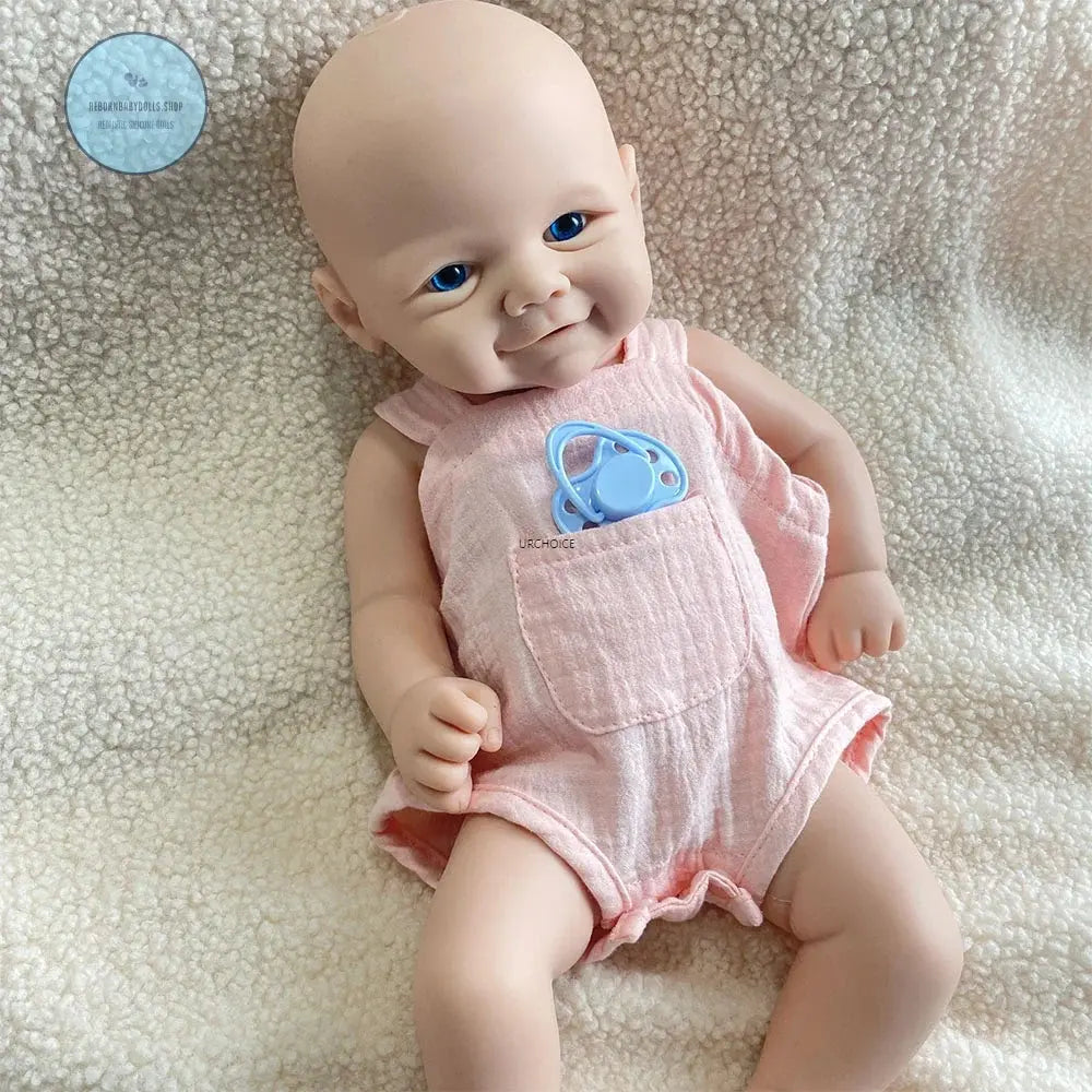 Image of Reborn Baby Dolls 17Inch Baby Girl Vivienne Washable Silicone Reborn