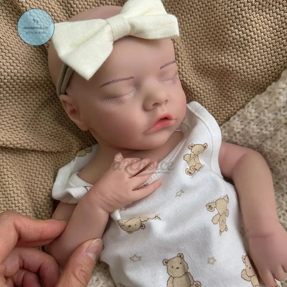 Image of Reborn Baby Dolls 17Inch Handmade Realistic Details Silicone Reborn