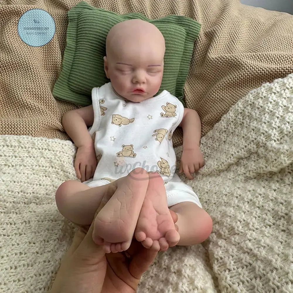 Image of Reborn Baby Dolls 17Inch Handmade Realistic Details Silicone Reborn