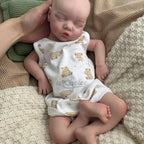 Image of Reborn Baby Dolls 17Inch Handmade Realistic Details Silicone Reborn