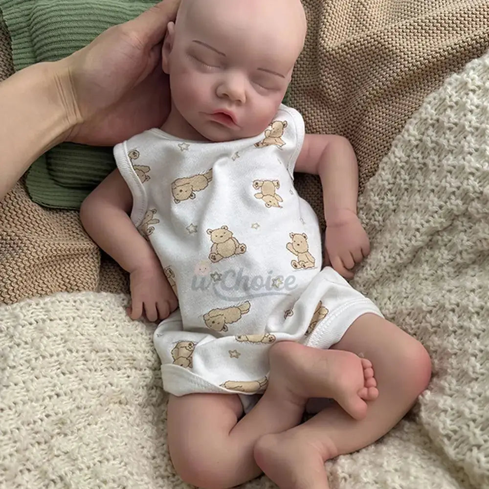 Image of Reborn Baby Dolls 17Inch Handmade Realistic Details Silicone Reborn