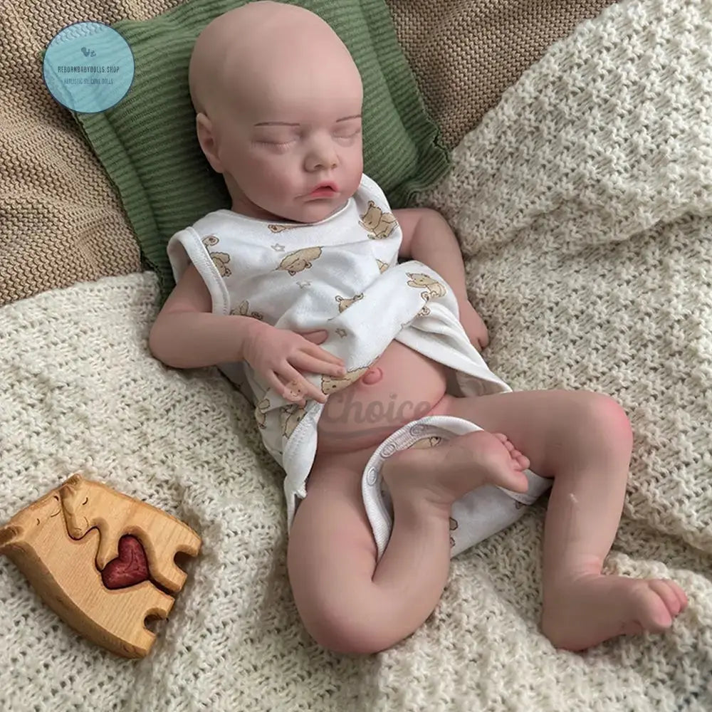 Image of Reborn Baby Dolls 17Inch Handmade Realistic Details Silicone Reborn
