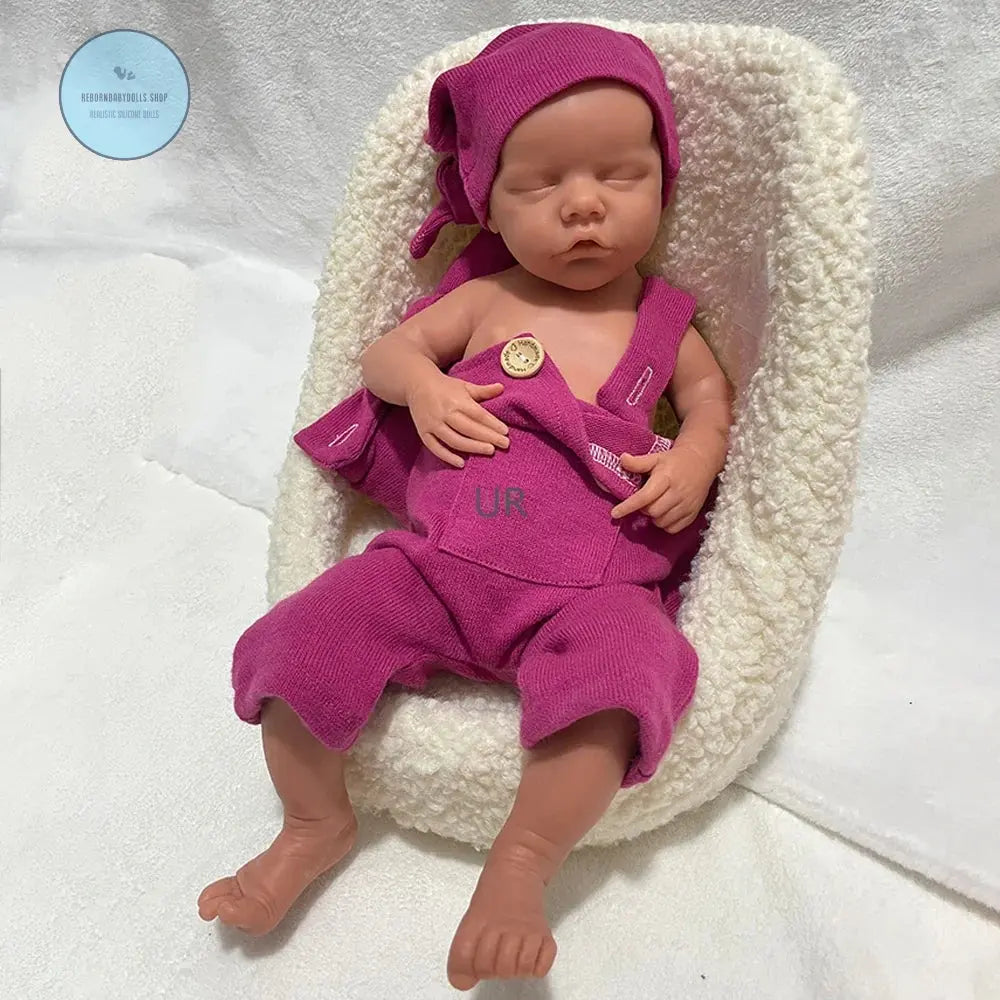 Image of Reborn Baby Dolls 17Inch Handmade Realistic Details Silicone Reborn