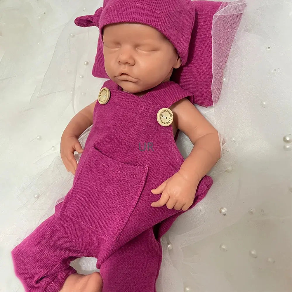 Image of Reborn Baby Dolls 17Inch Handmade Realistic Details Silicone Reborn