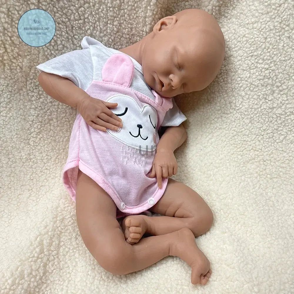 Image of Reborn Baby Dolls 17Inch Handmade Realistic Details Silicone Reborn