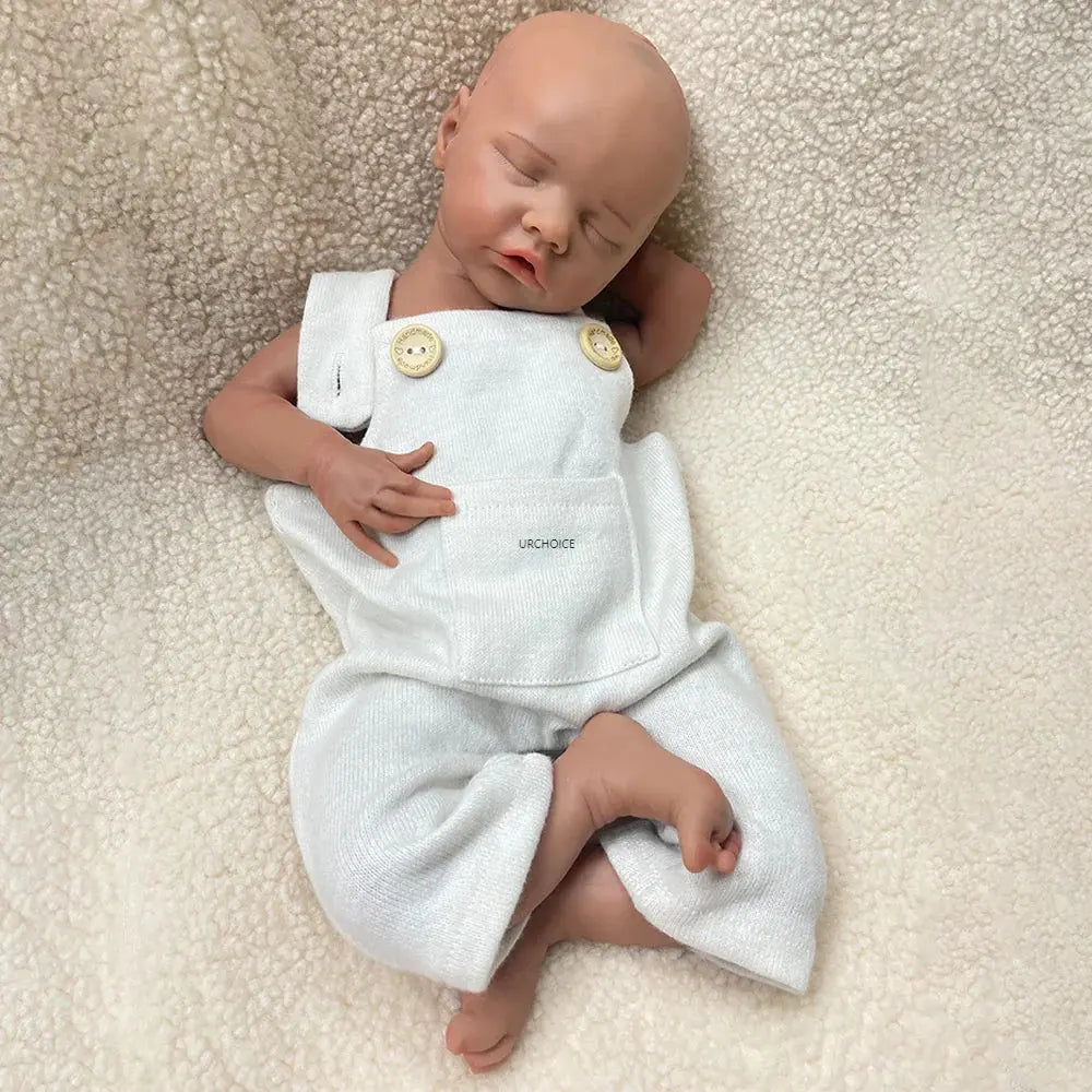 Image of Reborn Baby Dolls 17Inch Handmade Realistic Details Silicone Reborn