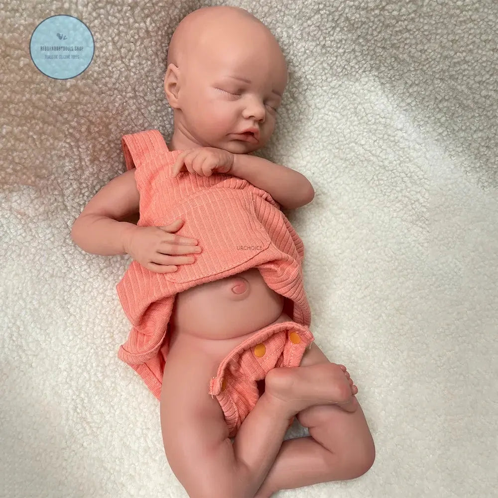 Image of Reborn Baby Dolls 17Inch Handmade Realistic Details Silicone Reborn