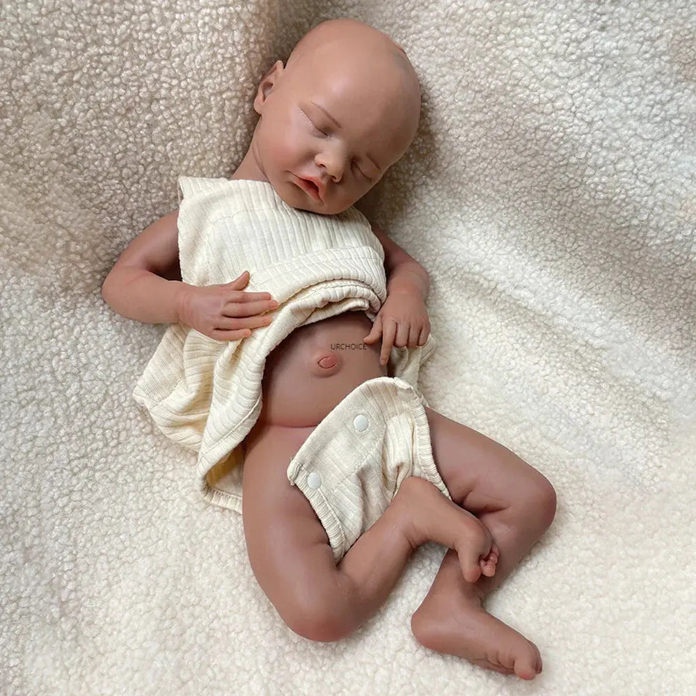 Image of Reborn Baby Dolls 17Inch Handmade Realistic Details Silicone Reborn