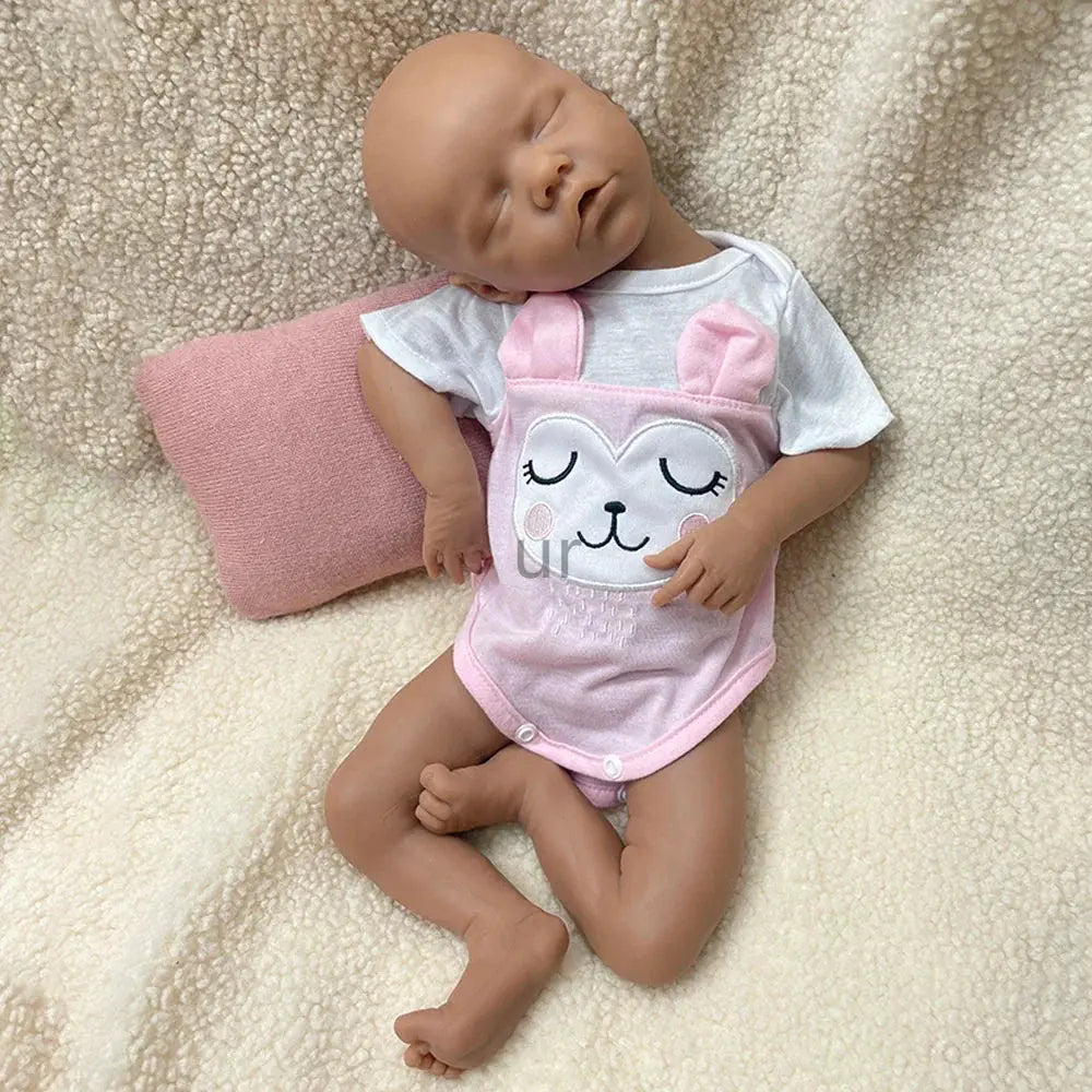 Image of Reborn Baby Dolls 17Inch Handmade Realistic Details Silicone Reborn