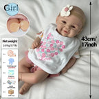 Image of Reborn Baby Dolls 17Inch Silicone Reborn Dolls Lifelike Details Soft