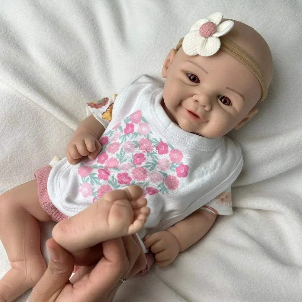 Image of Reborn Baby Dolls 17Inch Silicone Reborn Dolls Lifelike Details Soft