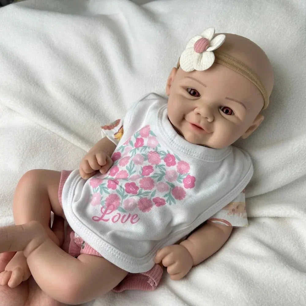 Image of Reborn Baby Dolls 17Inch Silicone Reborn Dolls Lifelike Details Soft