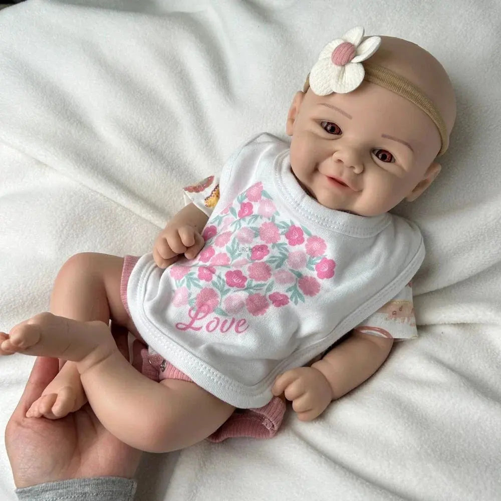 Image of Reborn Baby Dolls 17Inch Silicone Reborn Dolls Lifelike Details Soft