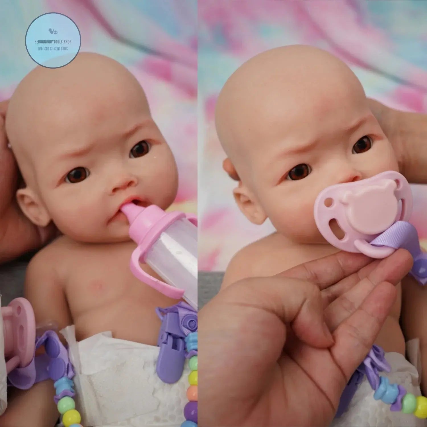 Image of Reborn Baby Dolls 17" Micro Preemie Full Body Silicone Baby Doll