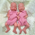 Image of Reborn Baby Dolls 18 Inch Full Platinum Silicone Reborn Baby Girl