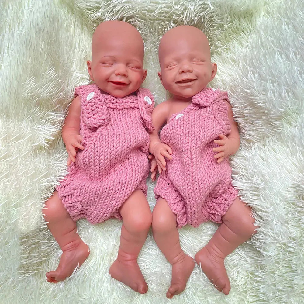 Image of Reborn Baby Dolls 18 Inch Full Platinum Silicone Reborn Baby Girl