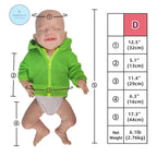 Image of Reborn Baby Dolls 18 Inch Full Platinum Silicone Reborn Baby Girl