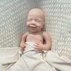 Image of Reborn Baby Dolls 18 Inch Full Platinum Silicone Reborn Baby Girl