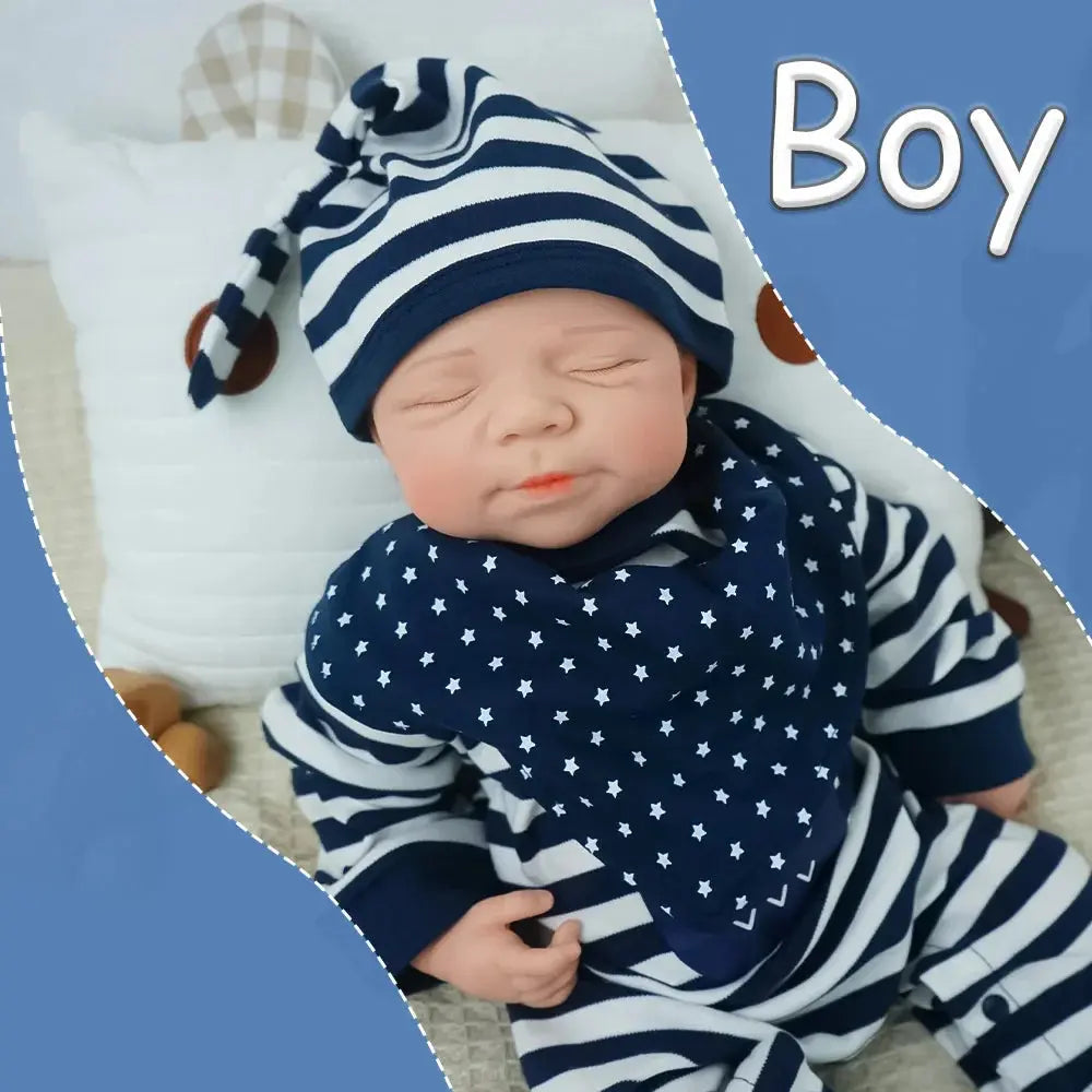 Image of Reborn Baby Dolls 18.3 Inches/3.3Kg Baby Touch Solid One-Piece