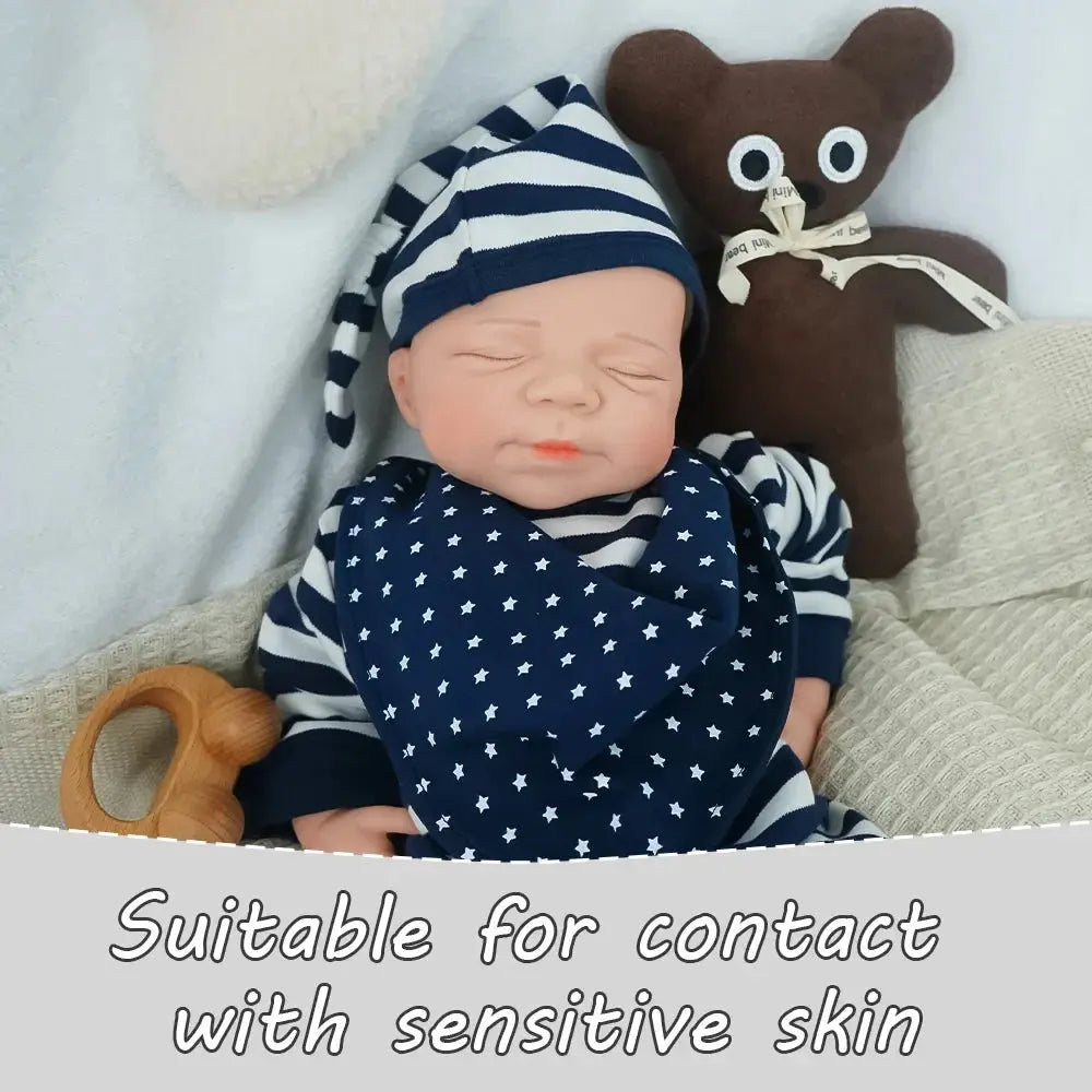 Image of Reborn Baby Dolls 18.3 Inches/3.3Kg Baby Touch Solid One-Piece