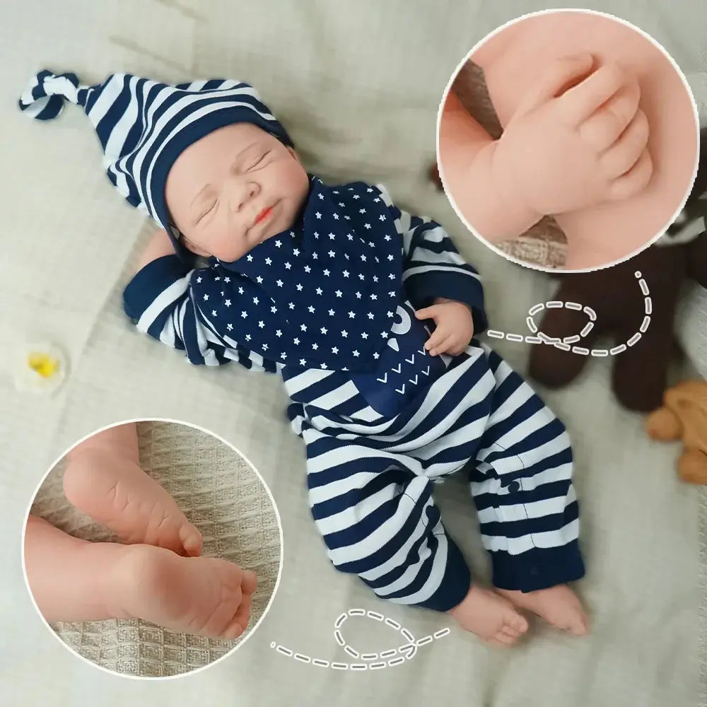 Image of Reborn Baby Dolls 18.3 Inches/3.3Kg Baby Touch Solid One-Piece
