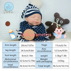 Image of Reborn Baby Dolls 18.3 Inches/3.3Kg Baby Touch Solid One-Piece