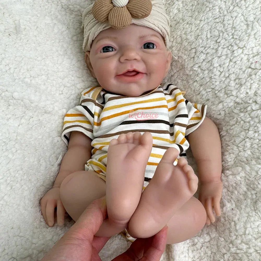 Image of Reborn Baby Dolls 18Inch Baby Girl Full Soft Solid Silicone Reborn