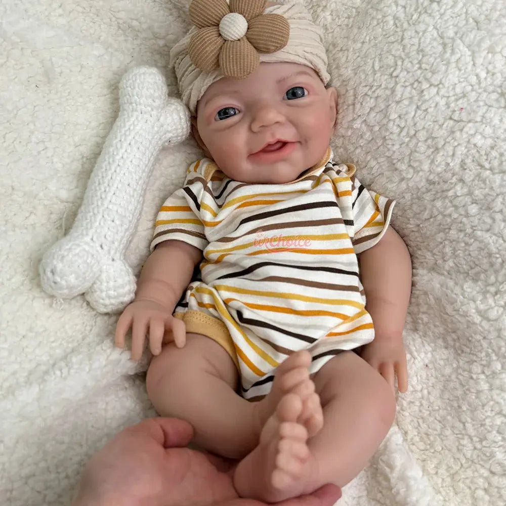 Image of Reborn Baby Dolls 18Inch Baby Girl Full Soft Solid Silicone Reborn