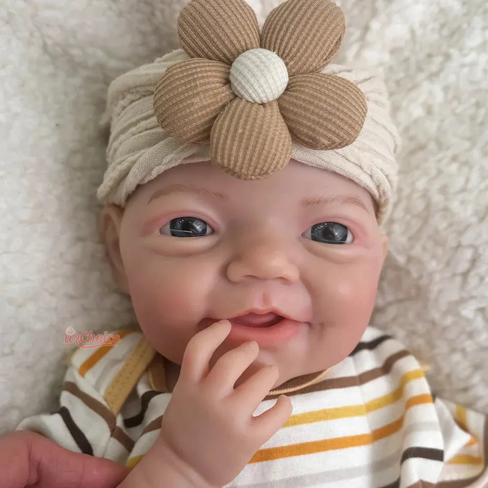 Image of Reborn Baby Dolls 18Inch Baby Girl Full Soft Solid Silicone Reborn