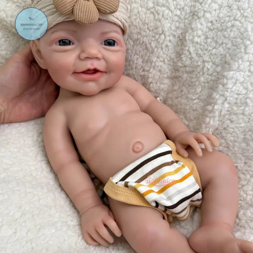 Image of Reborn Baby Dolls 18Inch Baby Girl Full Soft Solid Silicone Reborn