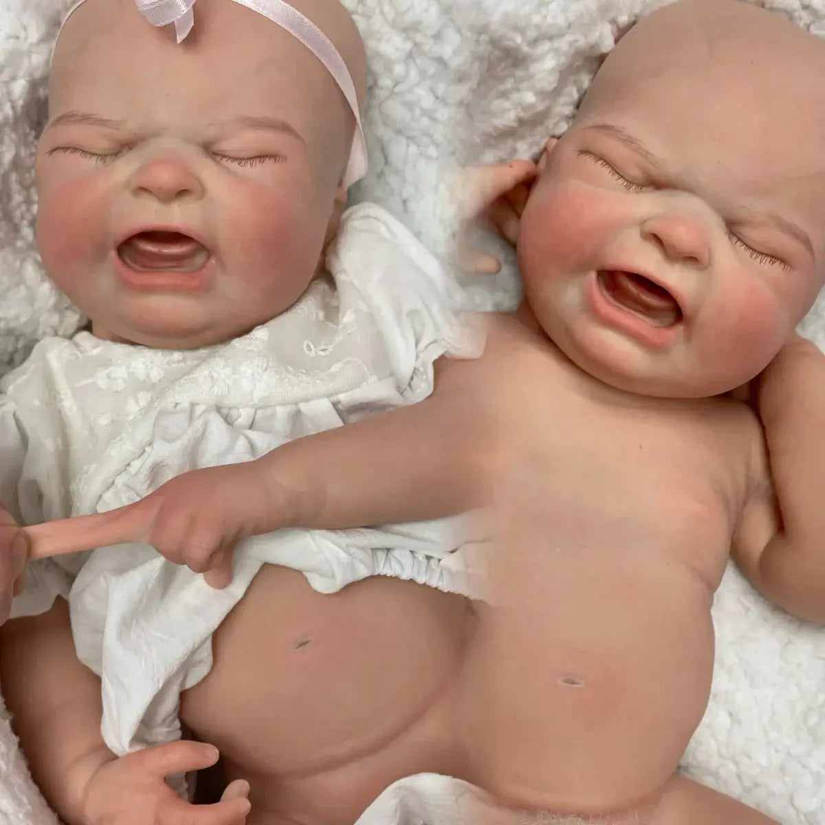 Image of Reborn Baby Dolls 18Inch Crying Bebe Painted/Unpainted Full Solid