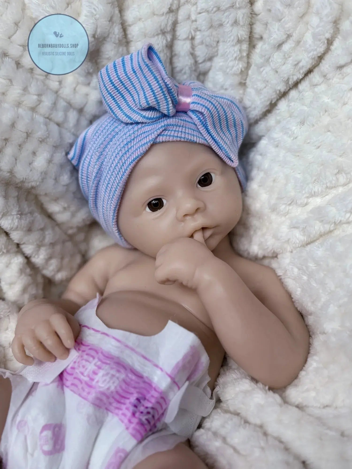 Image of Reborn Baby Dolls 18Inch Open Mouth Meadow Bebe Unpainted Solid