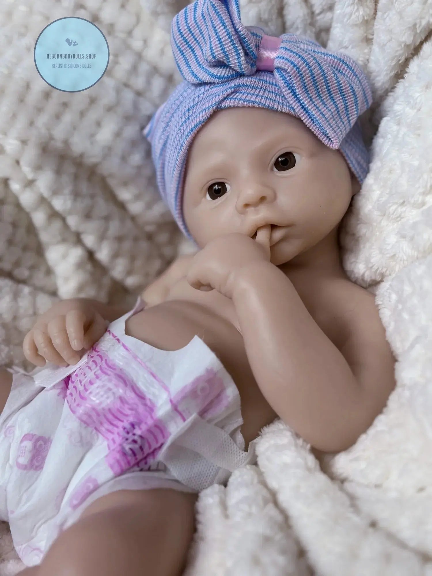 Image of Reborn Baby Dolls 18Inch Open Mouth Meadow Bebe Unpainted Solid