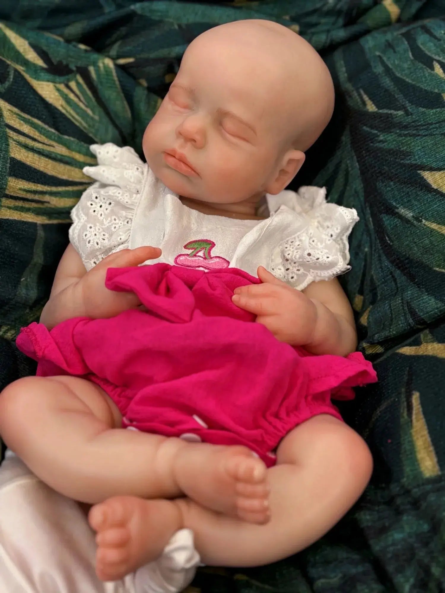 Image of Reborn Baby Dolls 18Inch Open Mouth Silicone Girl Loulou Bebe Reborn