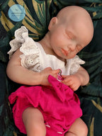 Image of Reborn Baby Dolls 18Inch Open Mouth Silicone Girl Loulou Bebe Reborn