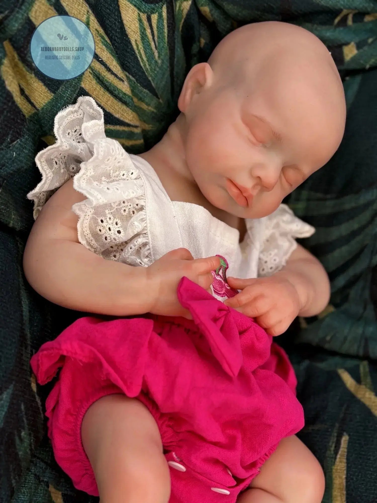 Image of Reborn Baby Dolls 18Inch Open Mouth Silicone Girl Loulou Bebe Reborn