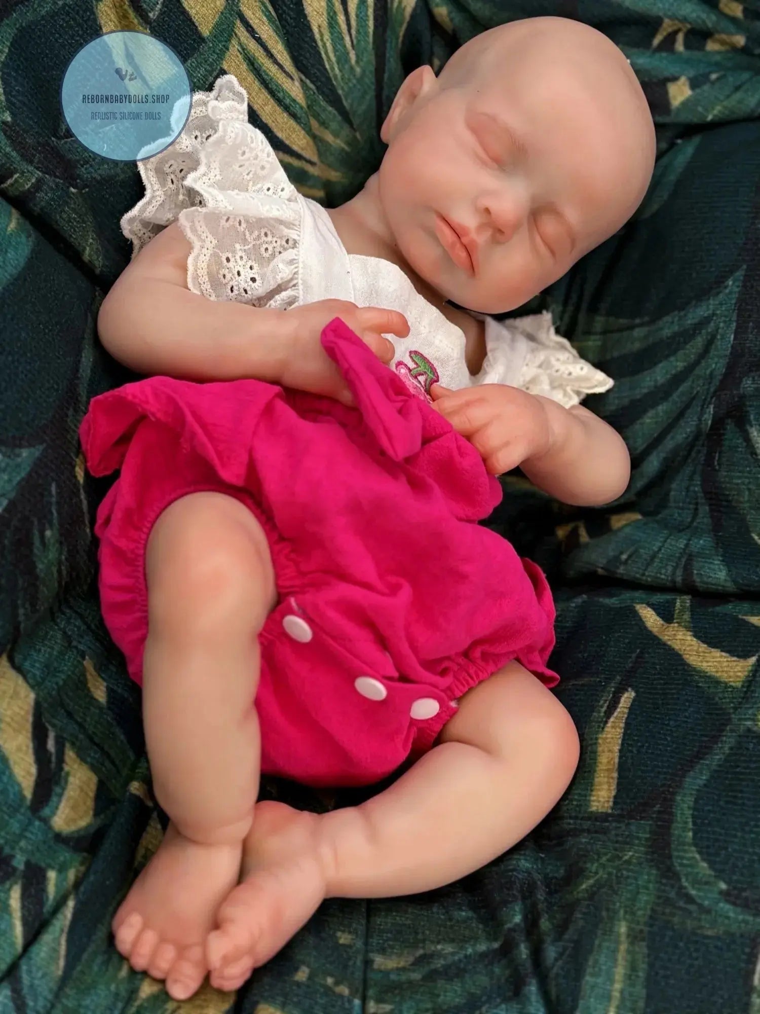 Image of Reborn Baby Dolls 18Inch Open Mouth Silicone Girl Loulou Bebe Reborn