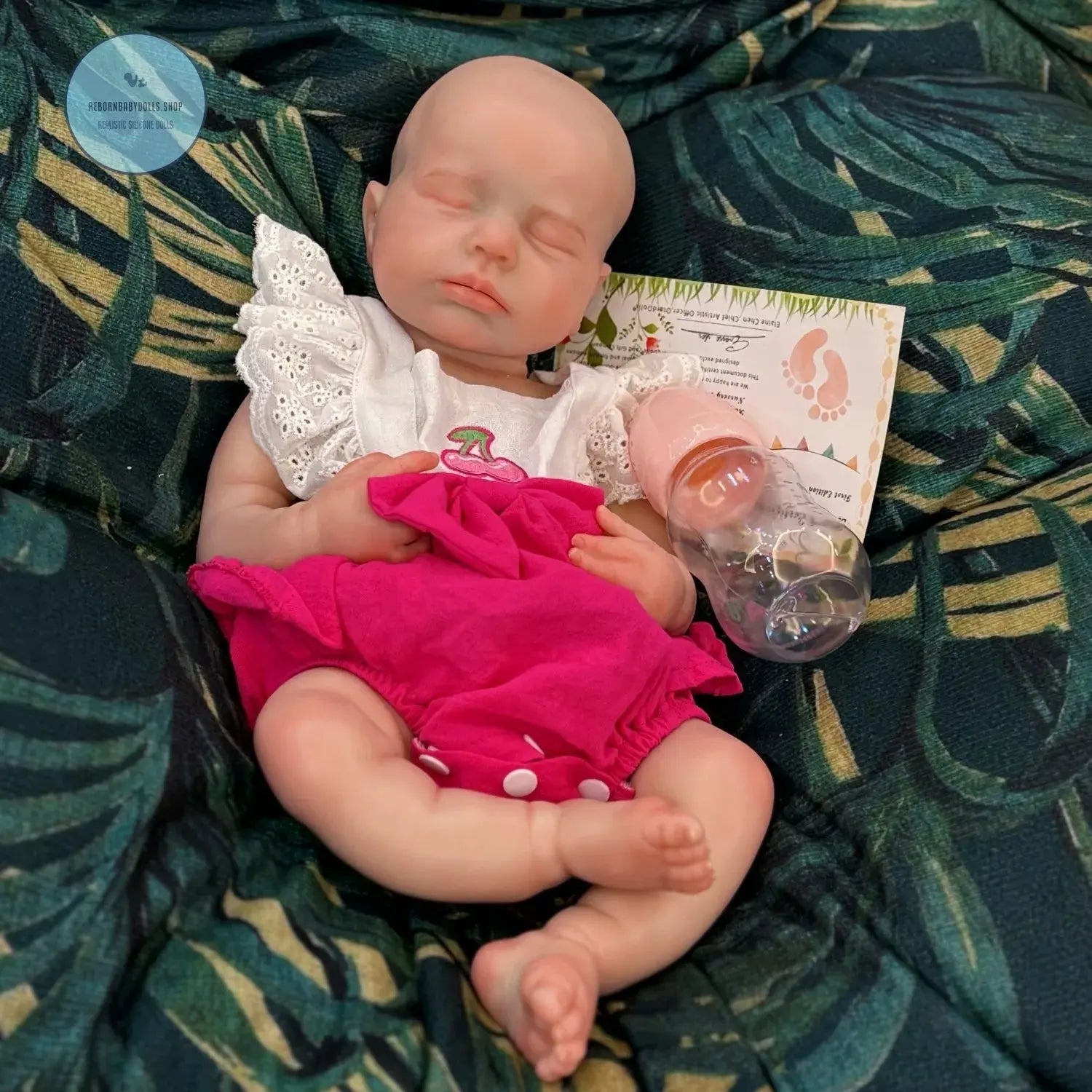 Image of Reborn Baby Dolls 18Inch Open Mouth Silicone Girl Loulou Bebe Reborn