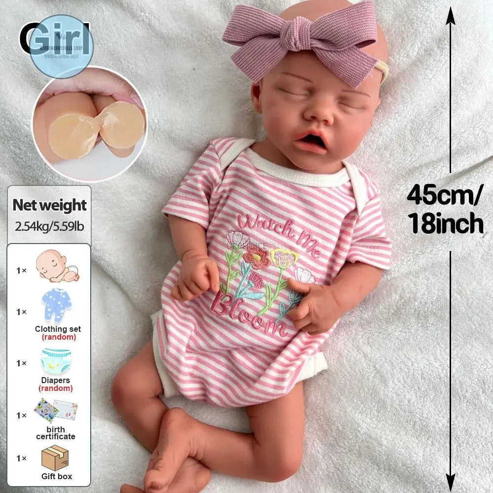 Image of Reborn Baby Dolls 18Inch Realistic Weight Newborn Baby Girl Lifelike