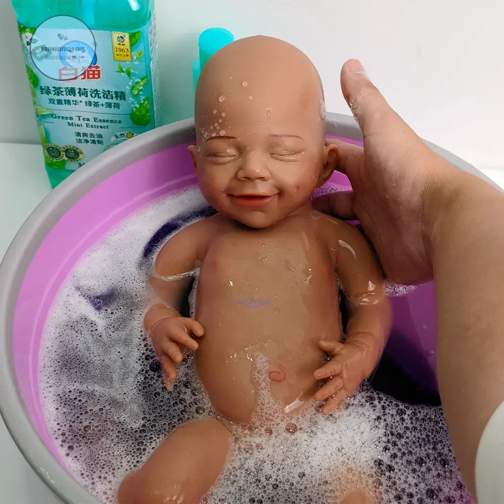 Image of Reborn Baby Dolls 18Inch Silicone Reborn Baby Girl Realistic Full