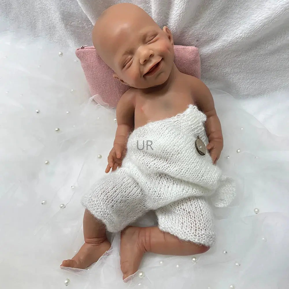 Image of Reborn Baby Dolls 18Inch Silicone Reborn Baby Girl Realistic Full