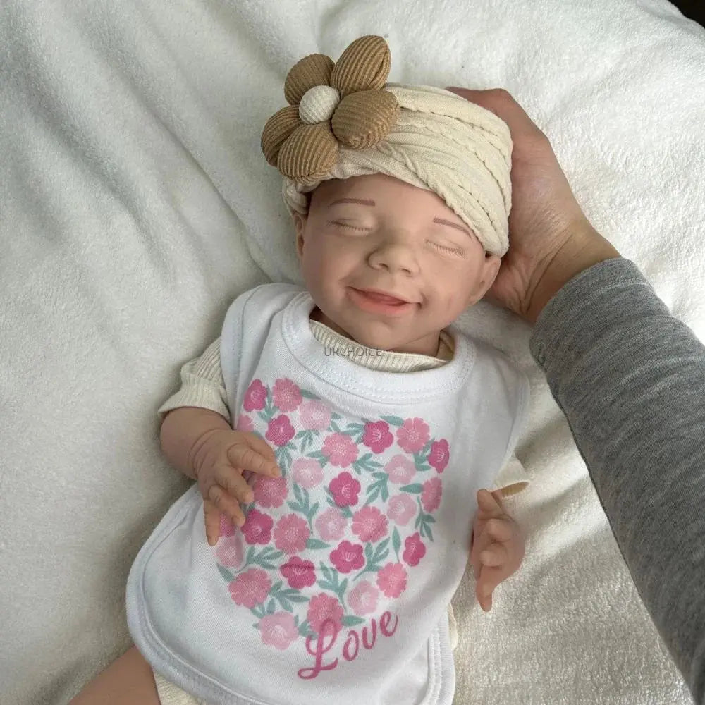 Image of Reborn Baby Dolls 18Inch Silicone Reborn Baby Girl Realistic Full