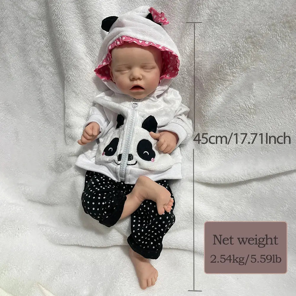 Image of Reborn Baby Dolls 18" 100% Realistic Silicone Reborn Baby Girl
