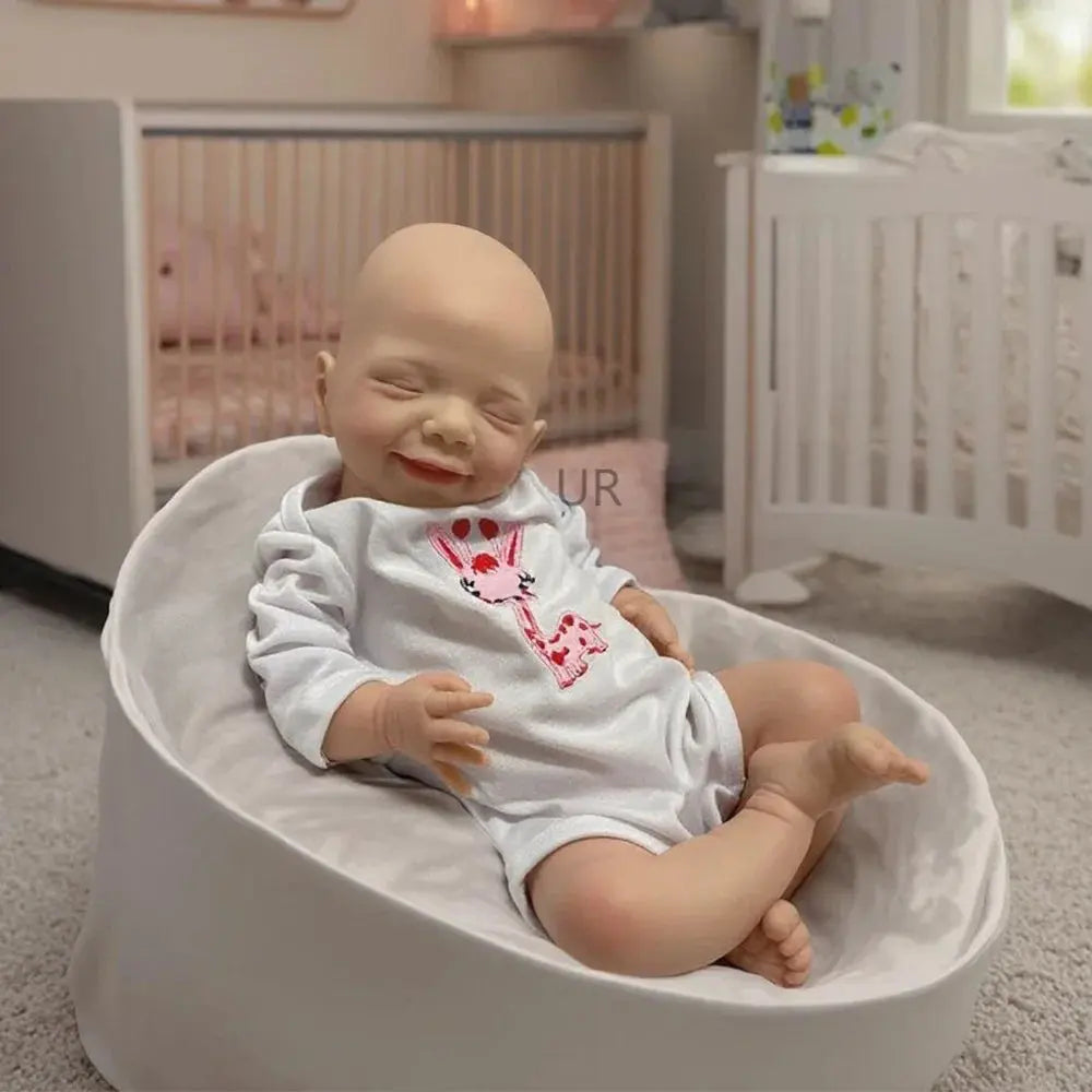 Image of Reborn Baby Dolls 18'' 2.76Kg Small Girl 100% Full Body Silicone