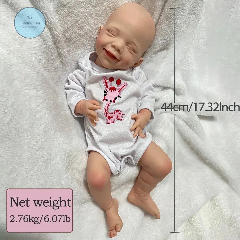 Image of Reborn Baby Dolls 18'' 2.76Kg Small Girl 100% Full Body Silicone