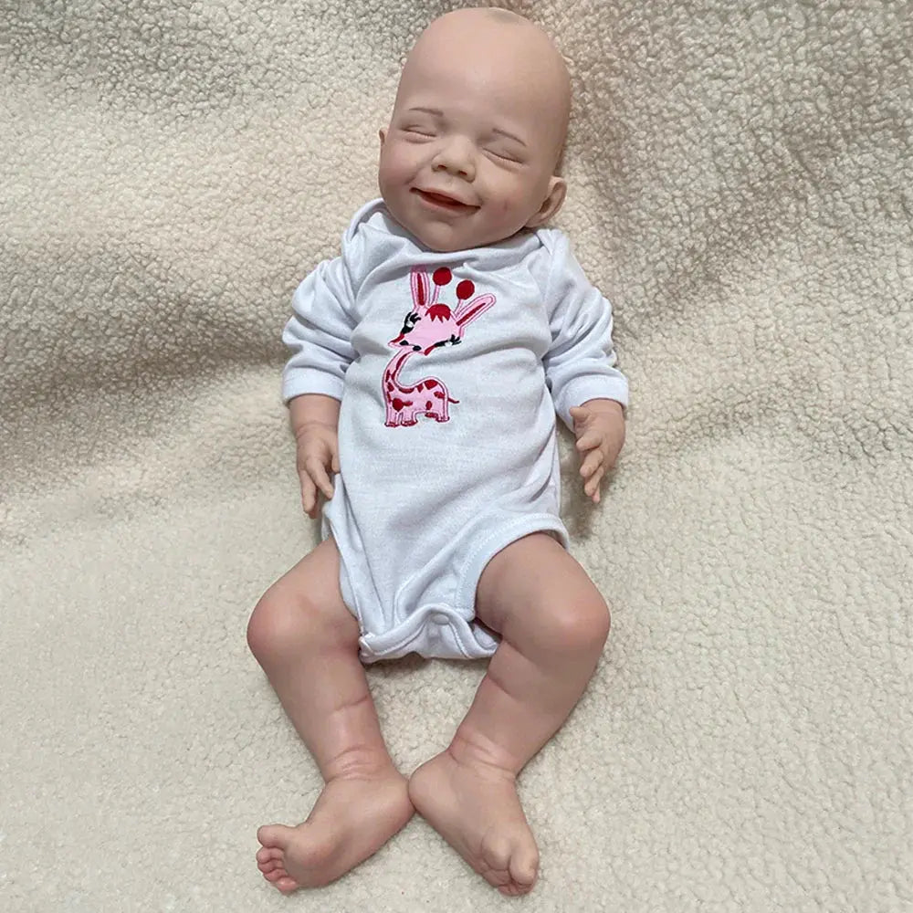 Image of Reborn Baby Dolls 18'' 2.76Kg Small Girl 100% Full Body Silicone