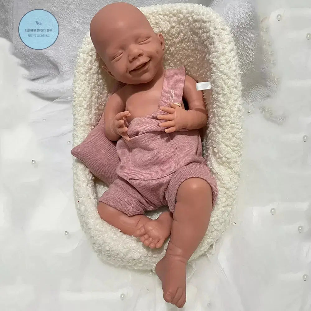 Image of Reborn Baby Dolls 18'' 2.76Kg Small Girl 100% Full Body Silicone