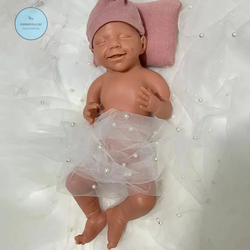 Image of Reborn Baby Dolls 18'' 2.76Kg Small Girl 100% Full Body Silicone