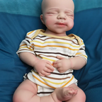 Image of Reborn Baby Dolls 18" Newborn Silicone Reborn Baby Handmade Painted