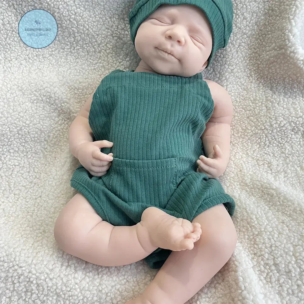 Image of Reborn Baby Dolls 18" Newborn Silicone Reborn Baby Handmade Painted